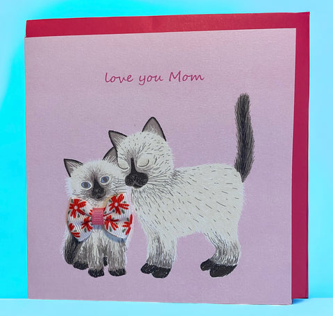 Mother's Day Cat & Kitten Greeting Card