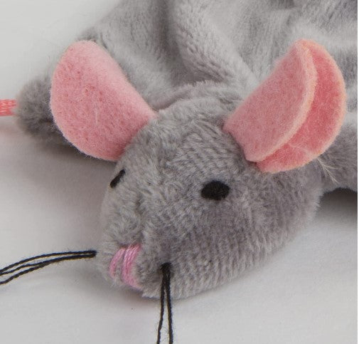 Cutie Mouse Crinkle Feather Cat Toy