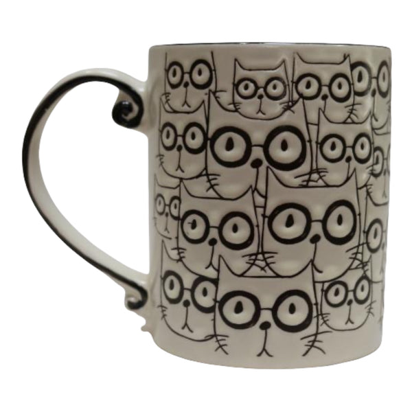 Clowder of Cats in Glasses Coffee Mug - The Good Cat Company