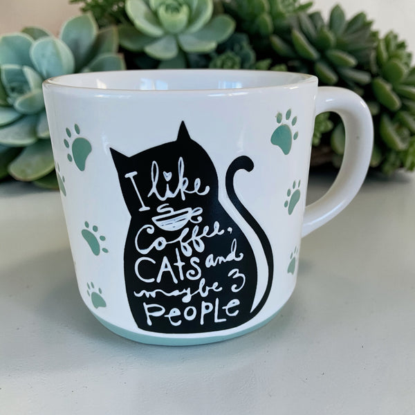 I Like Coffee, Cats & Maybe 3 People Mug
