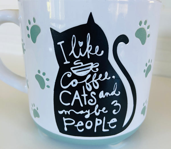 I Like Coffee, Cats & Maybe 3 People Mug