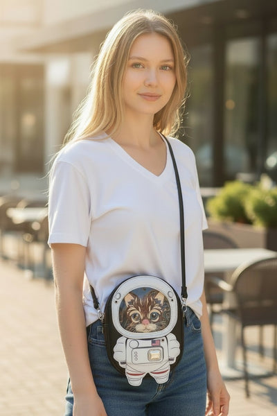 Astronaut Cat Crossbody Bag
