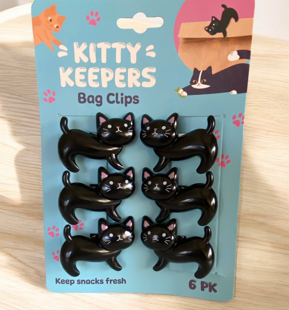 Little Black Cats Chip Clip Set