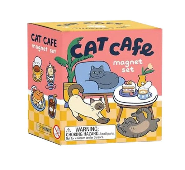 Cat Cafe Magnet Set
