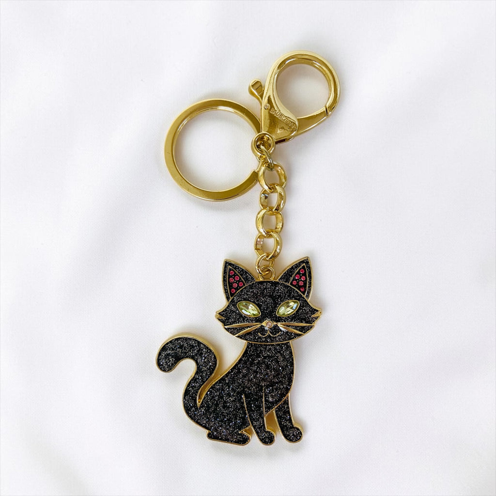 Retro Style Black Cat Keychain