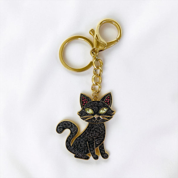 Retro Style Black Cat Keychain