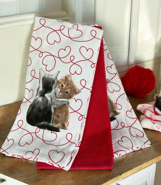 Sweet Cat Love 3 Kitchen Towel Set