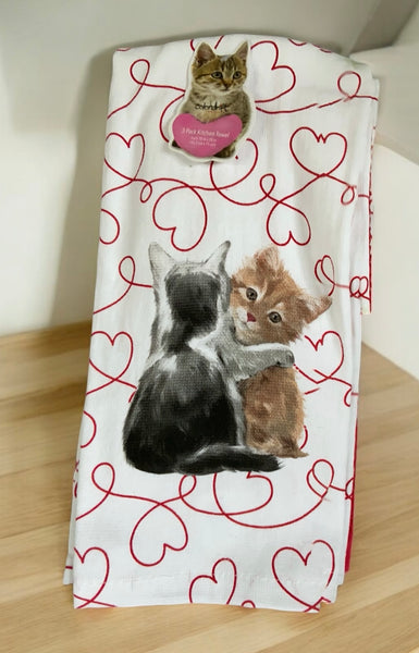 Sweet Cat Love 3 Kitchen Towel Set