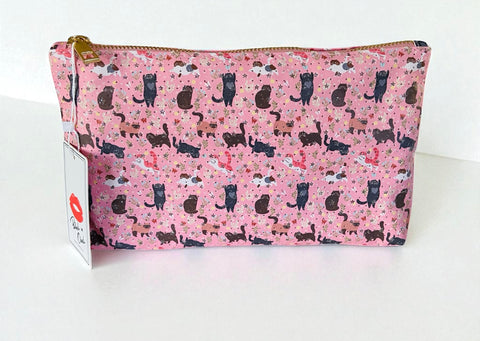 Frolicking Cats Makeup Travel Bag
