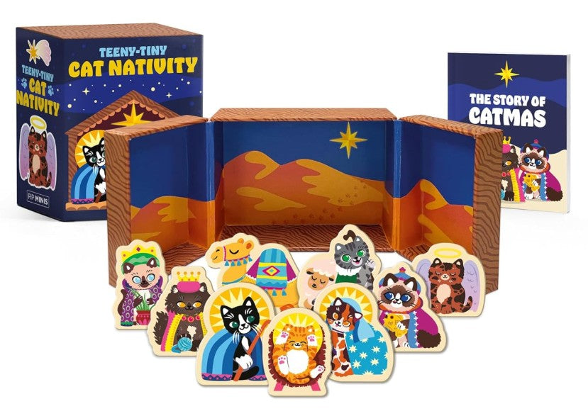 Teeny-Tiny Cat Nativity Desktop Set