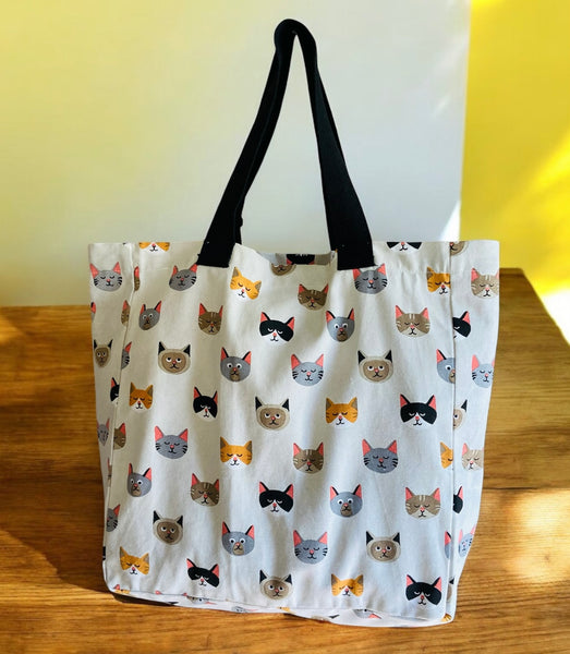 Multi Cats Jumbo Tote Bag