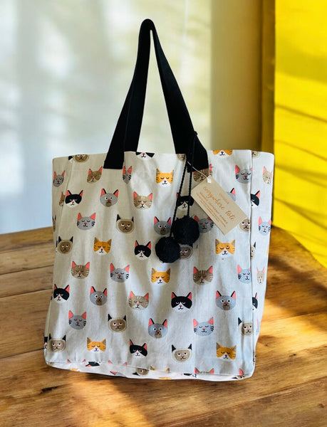 Multi Cats Jumbo Tote Bag