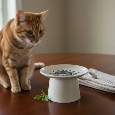 Blue Caviar Elevated Cat Dish