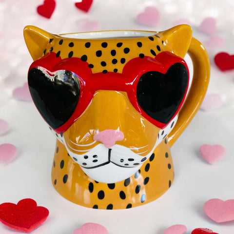 The Love Cheetah Cat 18oz Coffee Mug