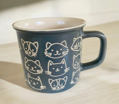 Sweet Grey & White Cats Coffee Mug