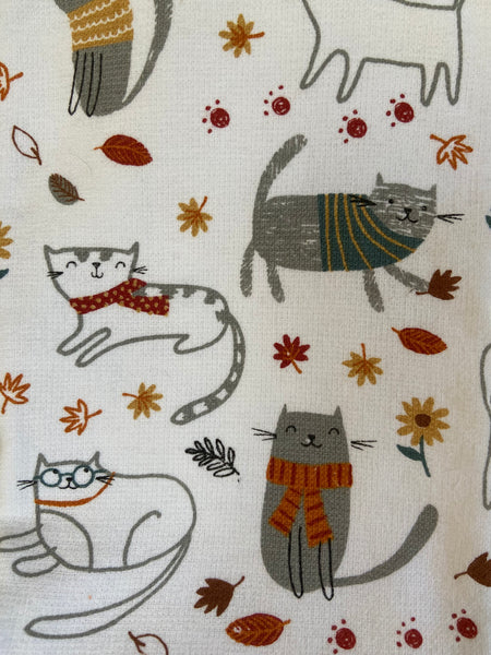 Sweet Autumn Cats Kitchen Towel Set