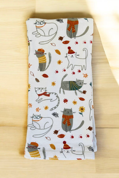 Sweet Autumn Cats Kitchen Towel Set