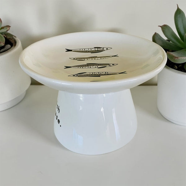 Whisker Friendly "Fish Please" Cat Food Dish