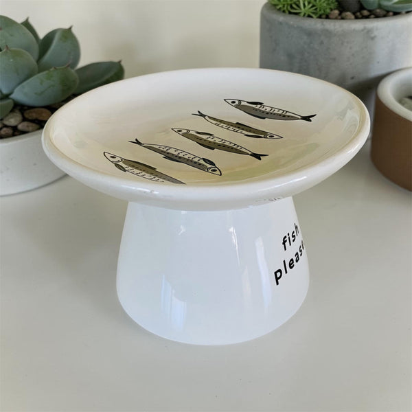 Whisker Friendly "Fish Please" Cat Food Dish