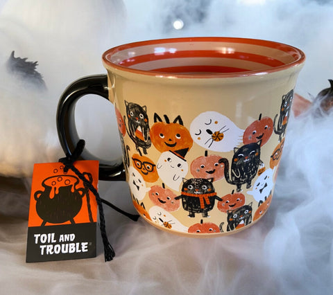 Black Cat & Ghosts Coffee Mug