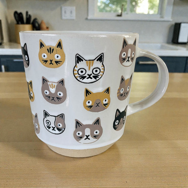 Perplexed Tabby Cats Coffee Mug