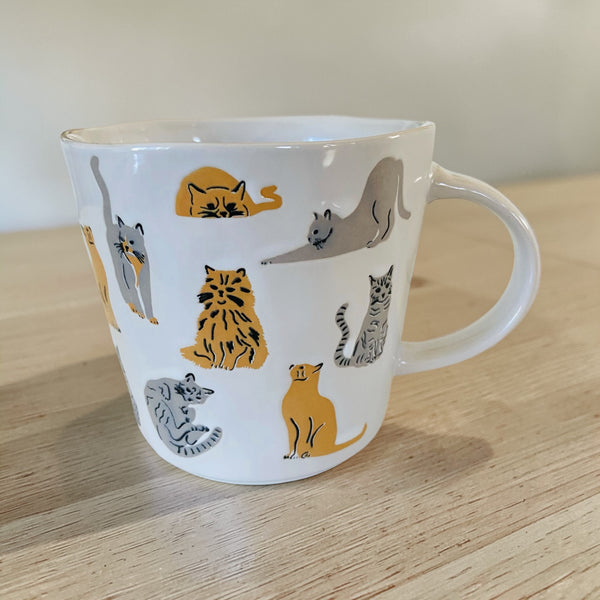 Grey & Orange Tabby Multi Cat Mug