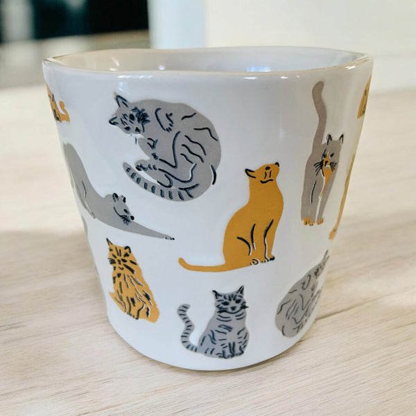 Grey & Orange Tabby Multi Cat Mug