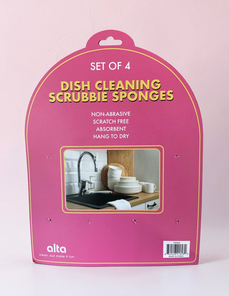 Gray Paws & Black Cat Kitchen Scrubbies