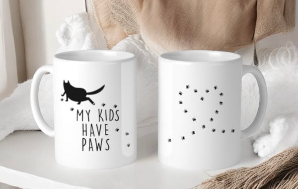 Cute My Kids Have Paws Mug