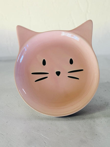 Pink Cat & Whiskers Dish