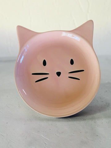 Pink Cat & Whiskers Dish