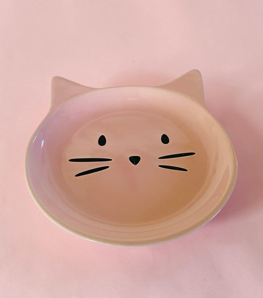 Pink Cat & Whiskers Dish
