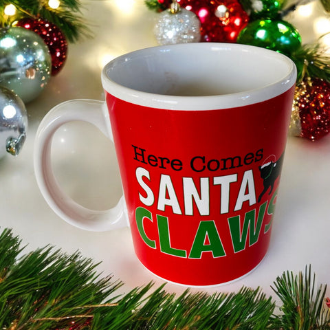 Santa Claws Black Cat 16 oz. Mug