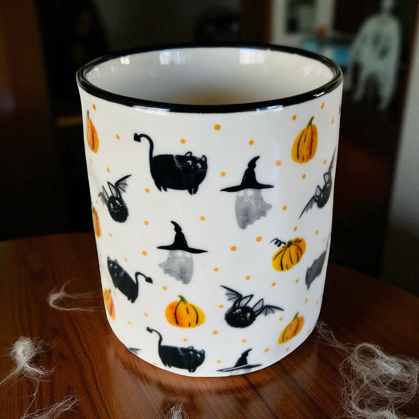 Black Cats, Bats & Ghosts Coffee Mug