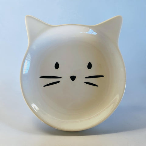 White Cat & Whiskers Dish