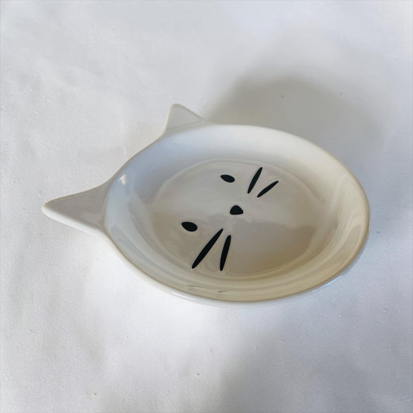 White Cat & Whiskers Dish
