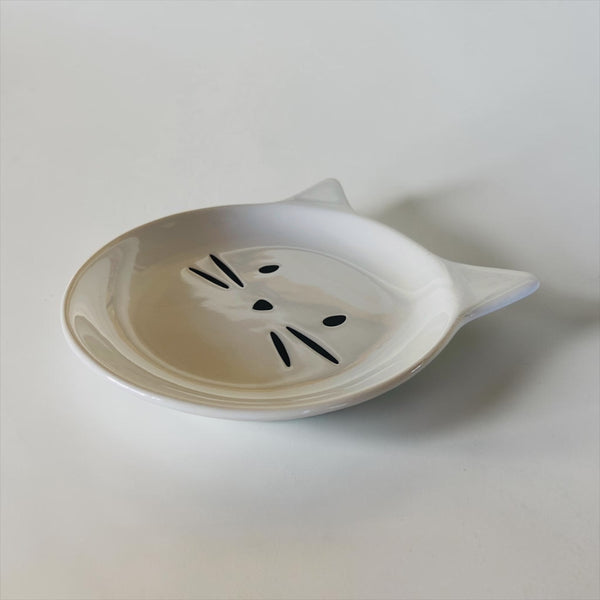 White Cat & Whiskers Dish
