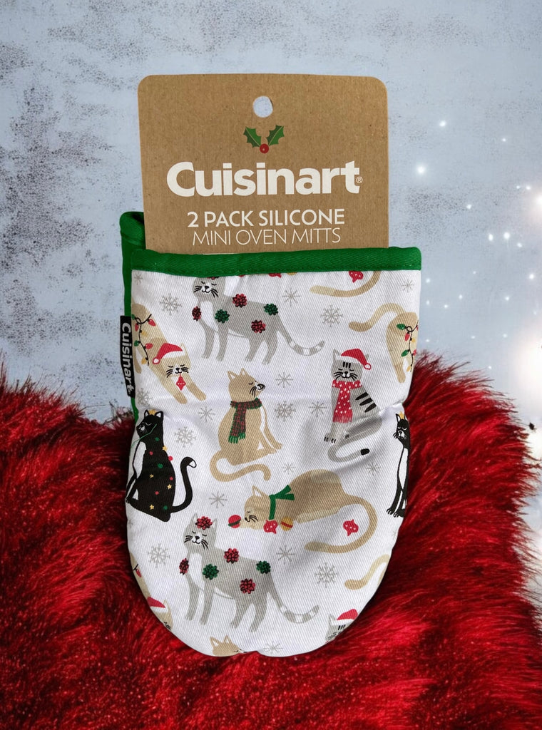 Christmas Cats Oven Mitts