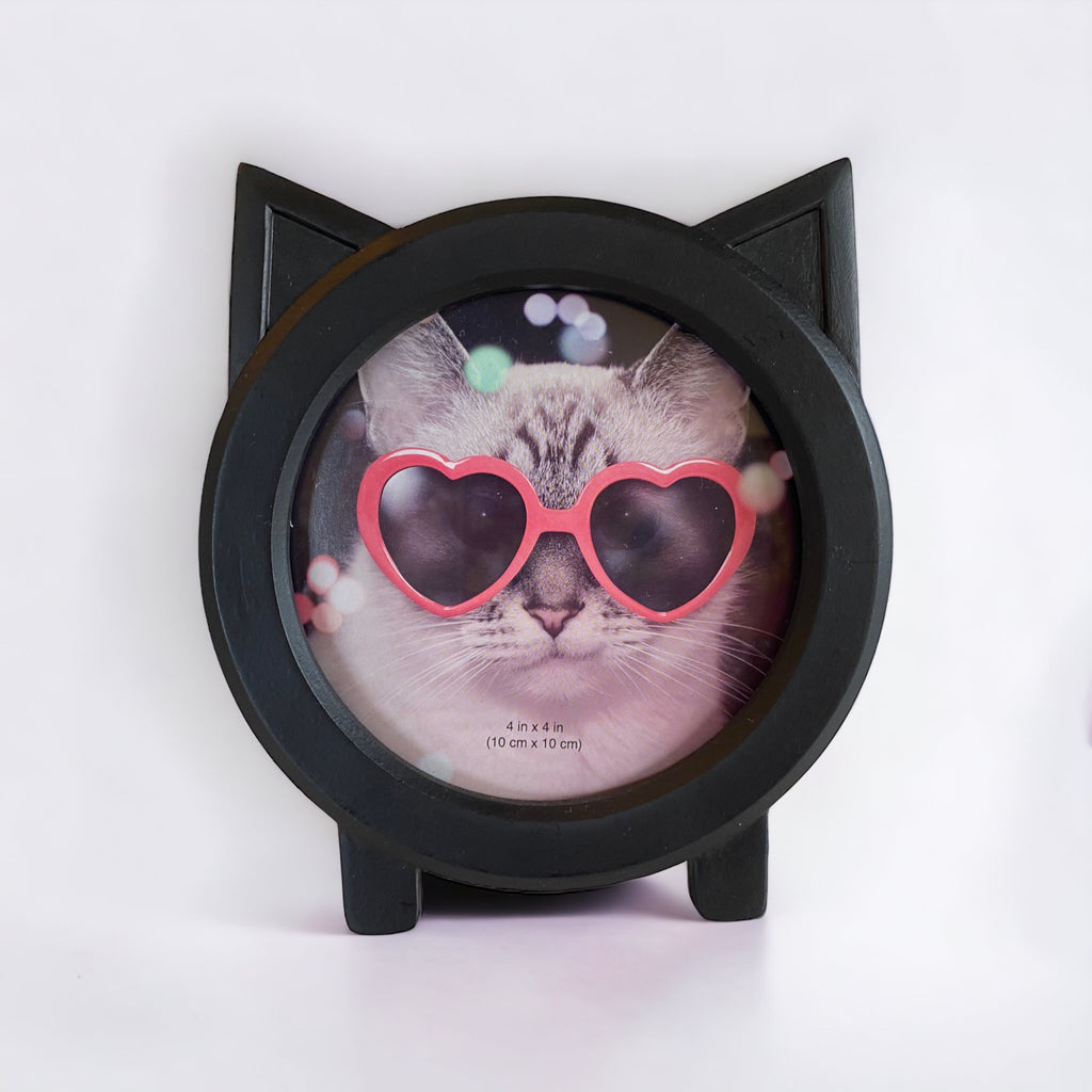 Black Cat Shape Picture Frame