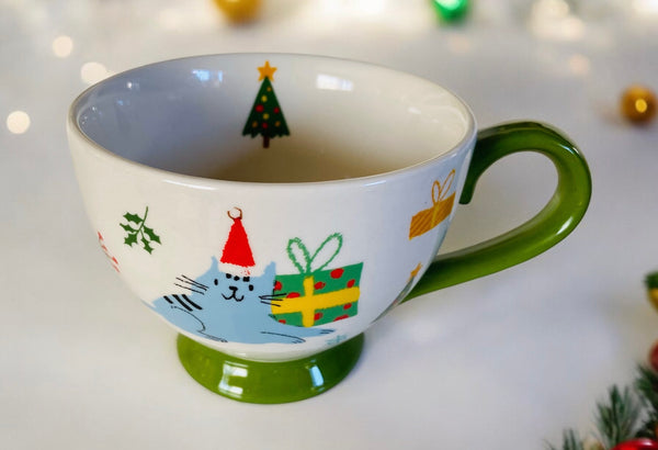 Christmas Tree Fun Cats 18 oz Mug