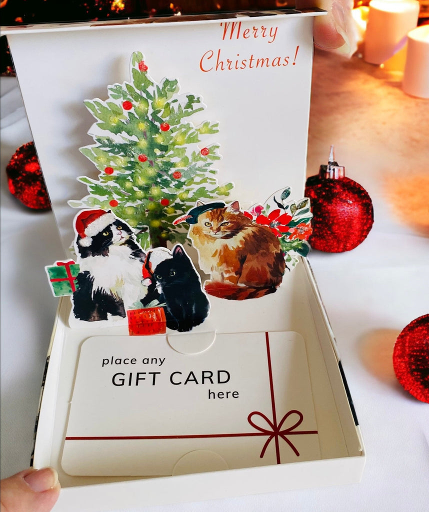 Holiday Cat Gift Card Holder