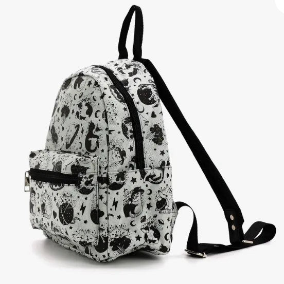 Celestial Cat Collage Mini Backpack