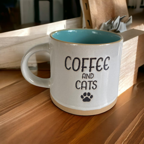 Coffee and Cats 16 oz Coffee Mug