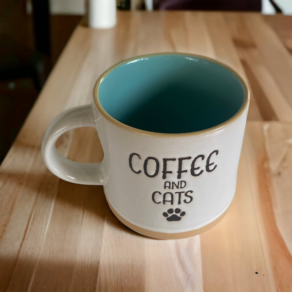 Coffee and Cats 16 oz Coffee Mug