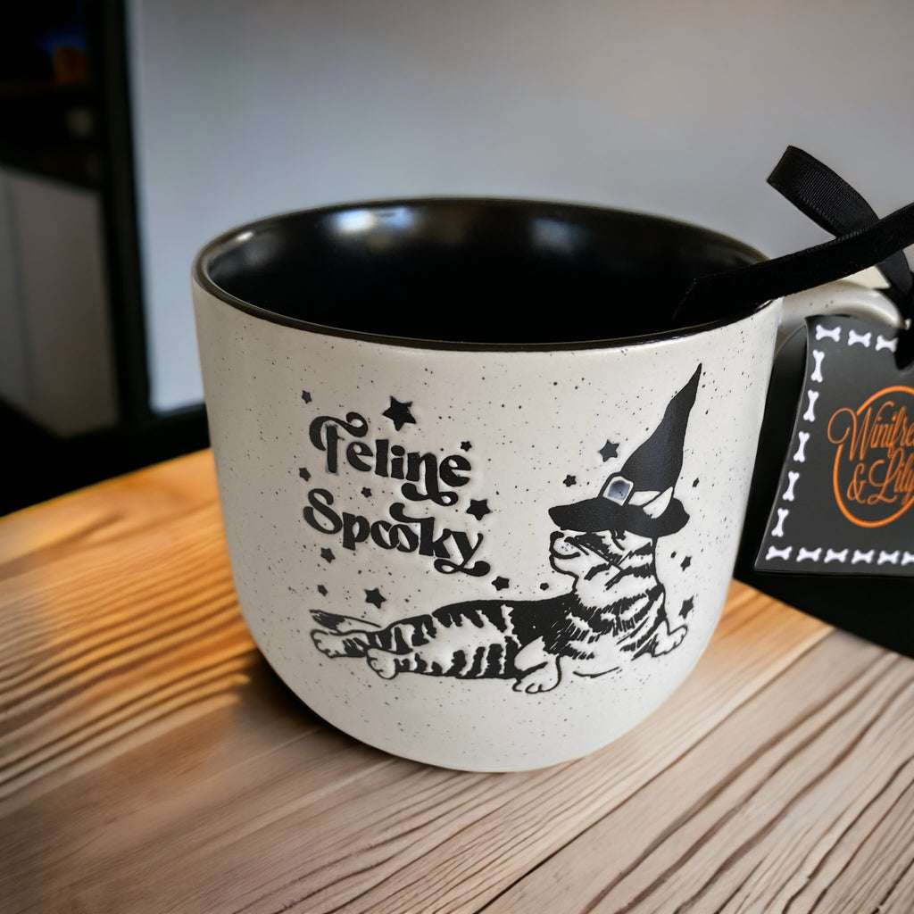 Halloween Tabby Cat Witch Feline Spooky Mug