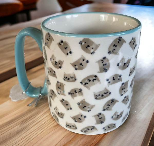 Gray Tabby Cat Kitten 16oz Coffee Mug