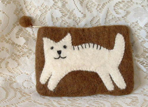 Leaping Cat Change Purse - The Good Cat Company