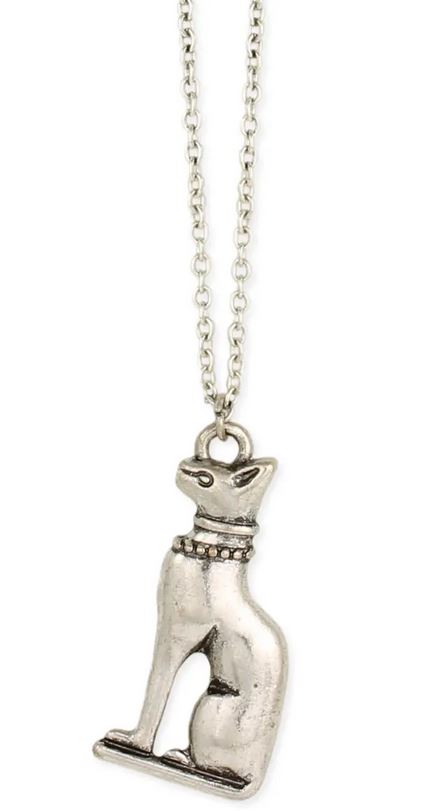 Egyptian Goddess Bastet Cat Pendant Necklace