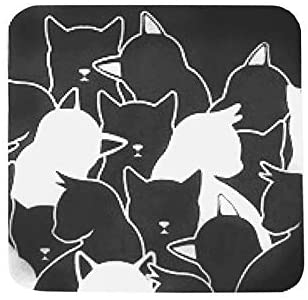 Black Cat Recycled Paper Coaster Set - The Good Cat Company