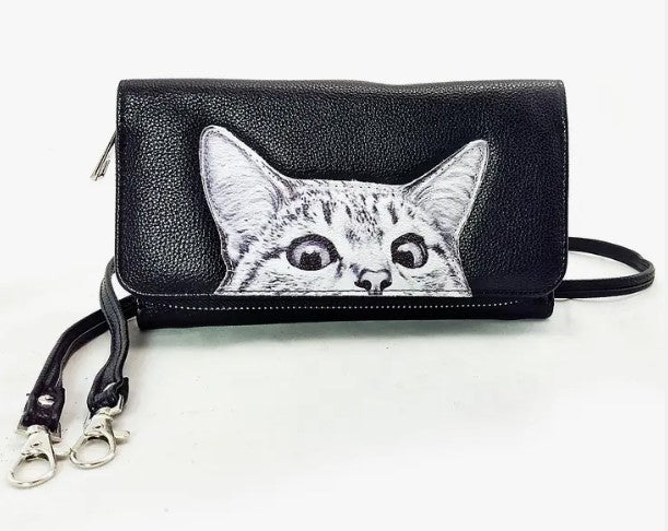 Exquisite Peeking Cat Wallet